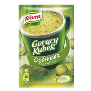 Zupa GK ogorkowa z grzankami
