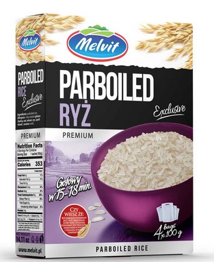Ryz Paraboliczny/ Paraboiled Rice 4x100g (6/cs) 