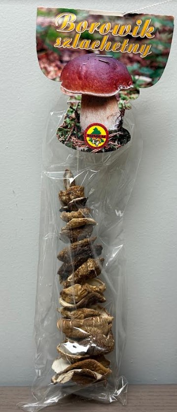Grzyb Borowik szlachetny kapelusz susz. sznurek/ Dried Boletus 