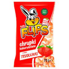 Chrupki Kukurydziane Truskawkowe/ Corn Puffs Strawberry 