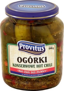 Ogorki konserwowe Chilli/ Hot Chilli Dill Pickles 