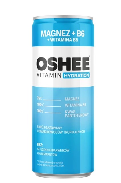 Napoj Vitaminowy Energy Formula / Magnez/ Oshee Vitamin Energy Magnesium + B6 Tropical Fruit (BLUE) 