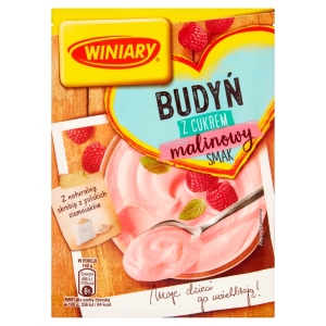Budyn z cukrem malinowy/ Raspberry Pudding w/ Sugar 