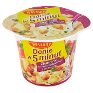 Kubek 5*MIN PUREE bekon grzanki/ Bacon Croutons Instant Puree 