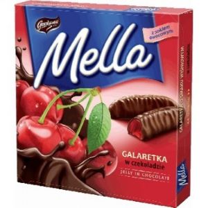 MELLA galaretki wisn. w czek./ Cherry Jellies in Chocolate 