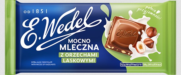 Czekolada mocno mleczna z orzechami/ Milk Chocolate w/ Nuts 