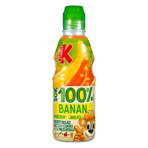 Sok 100% Banan Marchew Jablko bez dodatku cukru/ Juice Banana Carrot Apple No Sugard Added 