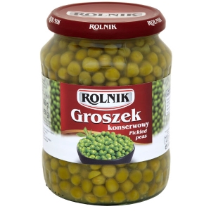 Groszek konserwowy sloik 720ml (6/cs)