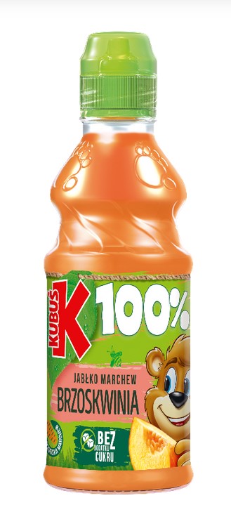 Sok 100% Brzoskwinia Marchew Jablko bez dodatku cukru/ Juice Carrot Peach Apple No Sugar Added 