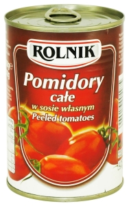 Pomidory w sosie wlasnym cale/ Whole Tomatoes in Sauce 