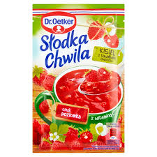 Slodka Chwila Kisiel Poziomkowy z kawalkami owocow/ Soft Jelly Wildstrawberry w/Fruits 