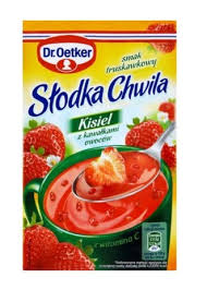 Slodka Chwila Kisiel Truskawkowy z kawalkami owocow/ Soft Jelly Strawberry w/Fruits 