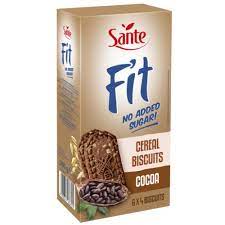 Ciasteczka zbożowe kakaowe/ Fit Cereal Biscuits Cocoa No Added Sugare