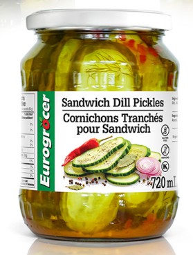 Ogorki Kanapkowe/ Sandwich Dill Pickles 720 ML