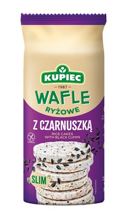 Wafle SLIM  ryzowe z czarnuszka/ Rice Waffles w/ Black Cumin 