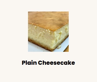 Pastry Sernik/ Cheesecake Plain Local Producer (price per kg) #70 