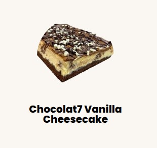 Pastry Sernik z wanilia i czekolada (zebra)/ Cheesecake w/ Vanilla Chocolate (Zebra) Local Producer (price per kg) #73 