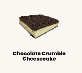 Pastry Sernik z czekoladowa kruszonka/ Cheesecake w/ Dark Chocolate Crumble Local Producer (price per kg) 