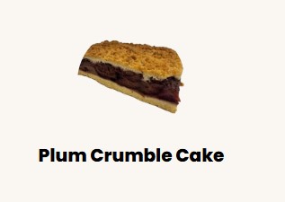 Pastry Ciasto sliwkowe/ Plum Cake Local Producer (price per kg)  