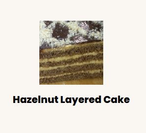 Pastry Ciasto z orzechami laskowymi/ Hazelnut Cake Local Producer (price per kg) 