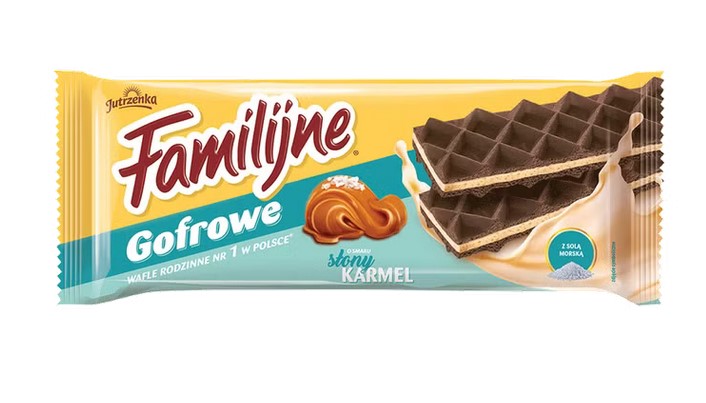 Wafle Familijne Gofrowe Słony Karmel/ Salted Caramel Waffels 
