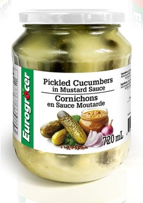 Ogorki Musztardowe/ Pickled Cucumbers in Mustard Sauce 720 ML 