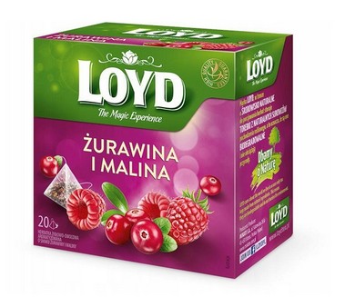 Cranberry & Raspberry Tea / Herbata piramidki zurawina & malina