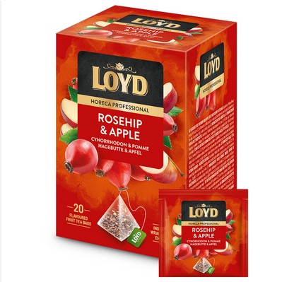 Rosehip & Apple Tea / Herbata piramidki dzika roza & jablko