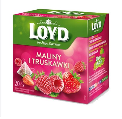 Raspberry & Strawberry Tea / Herbata piramidki malina & truskawka 