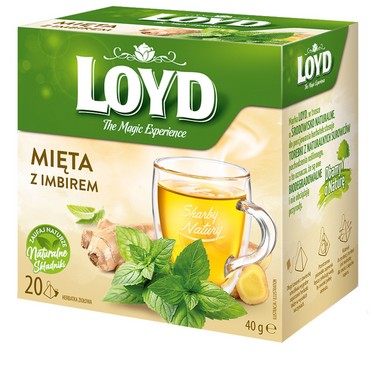 Mint & Ginger Tea / Herbata piramidki mieta &i imbir 