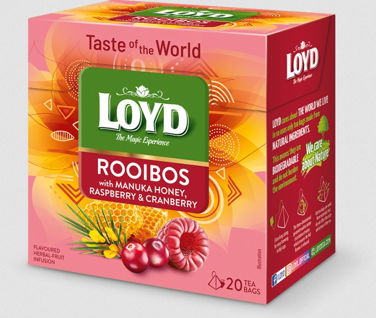 Rooidos & Manuka Raspberry Cranbarry Tea / Herbata tea rooibos & manuka 