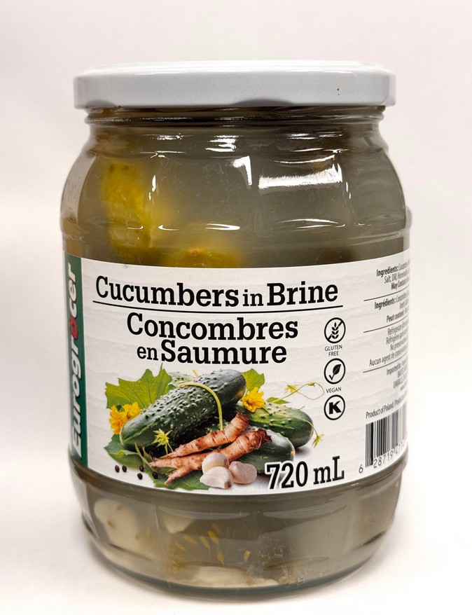 Ogorki kiszone /Cucumbers in Brine 720 ml