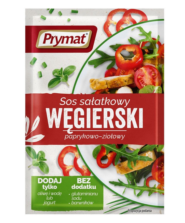 Sos Wegierski Salatkowy Paprykowo - Ziolowy / Paprika and Herb Salad Dressing (30/cs)