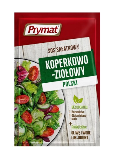 Sos salatkowy koperkowo-ziolowy/ Dill and herbs salad dressing 9g (30/cs)