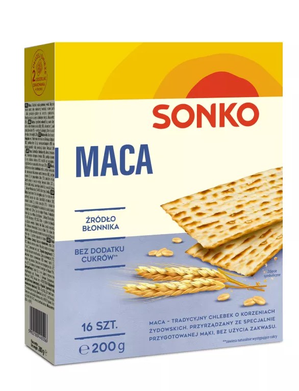 Pieczywo chrupkie maca tradycyjna/ Traditioal matza 200g (10/cs)