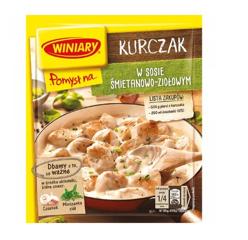Pomysl na Kurczaka w sosie smiet-ziol / Fix chicken in creamy herb sauce 30g (25/cs)