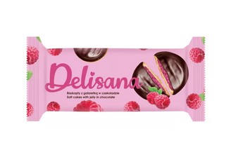 Delisana z galaretka malina z czekoladzie / Jaffa cakes with raspberry jelly covered in chocolate 135 g