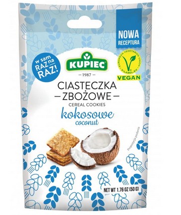 Ciasteczka zbożowe kokosowe  / Mini bites coconut 50g