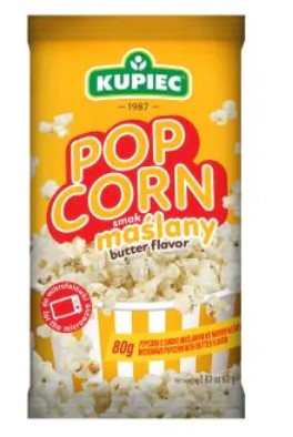 Popcorn butter flavor / Popcorn maslany 80g