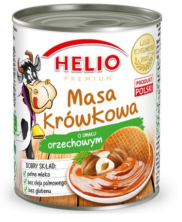 Fudge mass Hazelnut/ Masa krowkowa Orzech 400g 