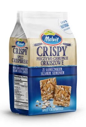 Pieczywo chrupkie Orkiszowe z siemieniem / Spelt Crispy Bread 150g