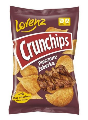 Crunchips Chips Pieczone Zeberka / Chips Ribs 140g (10/cs)