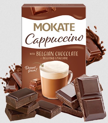 Cappucino Belgijska czekolada (20g x 8pc) x 12 pc