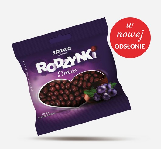 Cocoa coated raisins / Rodzynki draze 70g