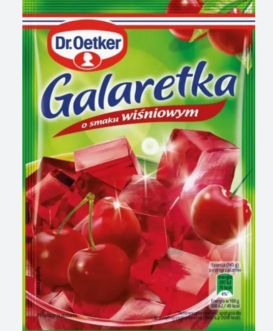 Galaretka wisnia/CHERRY JELLY 72g(20/cs)