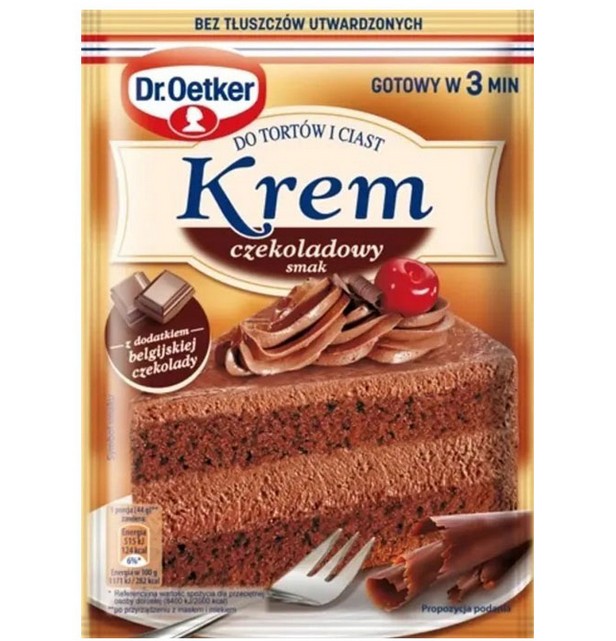 Krem do tortow czekolada.127g (20/cs) 